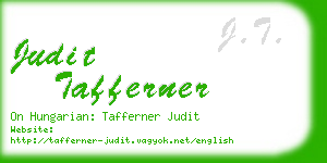 judit tafferner business card